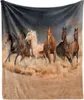 ABAKUHAUS Pferd Weich Flanell Fleece Decke, Equine Themed Produktbild-Vorschau 1