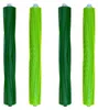 Four green vacuum cleaner roller brushes are displayed vertically against a white background. Produktbild-Vorschau