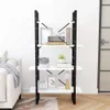 vidaXL Regál na knihy 4 přihrádky Bílá 80x30x140 cm výrobek Náhled obrázku produktu 3