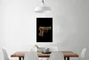 MuchoWow® Poster Pistole - Schwarz - Gold 60x90 cm - Produktbild-Vorschau 2