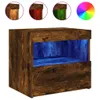 Nachttische mit LED-Leuchten 2 Stk. Räuchereiche 50x40x45 Produktbild-Vorschau 6