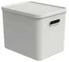 Boîte de rangement - 27 litres - blanche - plastique - avec Voir les images du produit 2