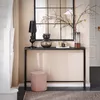 A console table with decorative items and a lamp in a hallway setting. Podgląd zdjęcia produktu
