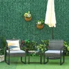 Ensemble de jardin Outsunny en polyrotin, 3 pièces. Voir les images du produit 2