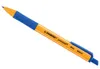 A single orange and blue pen is shown against a white background. Produktbild-Vorschau