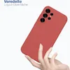 A hand holding a red phone case. Produktbild-Vorschau