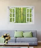 Wallario Poster mit Fenster-Illusion: Grüner Bambuswald, Produktbild-Vorschau 2