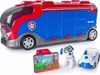 A Paw Patrol Mission Cruiser toy with accessories, including a dog figure and a small vehicle, displayed on a white background. Produktbild-Vorschau