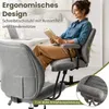 Bürostuhl,Kunstleder, Drehstuhl mit 90°–120° Produktbild-Vorschau 3