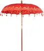 vidaXL Balijský slunečník červený 215 x 215 x 260 cm Náhled obrázku produktu 7