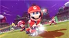 Mario characters playing a soccer-like game in a stadium at night. Produktbild-Vorschau