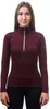 Mikina Sensor Merino Upper Zip dámské portská červená Náhled obrázku produktu 8