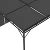Gartenpavillon mit Seitenvorhang 4x3x2,25 m Anthrazit Produktbild-Vorschau 7