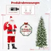 COSTWAY 190 cm umelý vianočný stromček so svetlami a Náhľad obrázku produktu 3