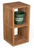 Teakregal 2 Fächer Outdoor 80x40x40 cm Produktbild-Vorschau 2