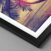 Gerahmtes Poster - Schwarzer Rahmen - Meer Strand Palme - Produktbild-Vorschau 2