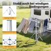 Wiltec mobilna obrotowa suszarka do ubrań z 4 ramionami 16 Podgląd zdjęcia produktu 15