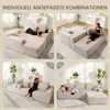 Ecksofa Couch L-Form,Sofa Links Samtstoff Vierersofa mit Produktbild-Vorschau 4