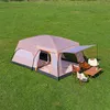 namiot – 4–12 osób – 430 x 305 x 200 cm – beżowy Podgląd zdjęcia produktu 1