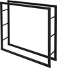ML-Design Kaminholzregal aus Metall, 100x100 cm, Schwarz, Produktbild-Vorschau 1
