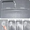JOHO Duschset ohne Armatur, Chrom Duschstangeset Produktbild-Vorschau 9