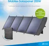Xlayer Solarpanel 200W faltbar tragbar mobile Produktbild-Vorschau 5