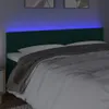 vidaXL LED Kopfteil Dunkelgrün 160x5x78/88 cm Samt Produktbild-Vorschau 3