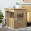 vidaXL Cage pour chien style meuble chêne Artisan 55x80x68 Voir les images du produit 2