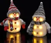 2x Großer Schneemann mit Beleuchtung LED Produktbild-Vorschau 2