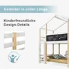 A close-up of a bunk bed with a chalkboard and a detail of the railing. Náhled obrázku produktu