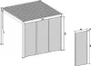 Horizontale Lamellenwand für Pergola | aus Aluminium | 3 Produktbild-Vorschau 12