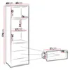 MIRJAN24 Regal Gesita R3SZ, Stilvoll Standregal mit 3 Produktbild-Vorschau 7