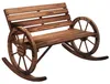 Outsunny Schaukelbank aus Holz, Gartenbank mit Armlehne, Produktbild-Vorschau 1