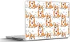MuchoWow® Laptop Aufkleber Sticker Cover Hund - Herz - Produktbild-Vorschau 1