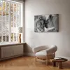 Italienischer Leinwand Leinwandbild - Lion's Love 90x60 cm Produktbild-Vorschau 4