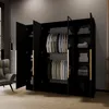 Drehtürenschrank LARO 200 cm Moderner Kleiderschrank mit Produktbild-Vorschau 4