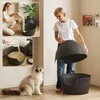Mondeer 2-in-1 Katzentoilette & Schlafhöhle mit Produktbild-Vorschau 9