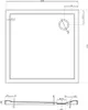 Mexen Flow Duschtasse Quadrat Slim 120 x 120 cm, weiß Produktbild-Vorschau 6