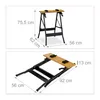 Relaxdays Werkbank klappbar, bis 100 kg, verstellbarer Produktbild-Vorschau 4