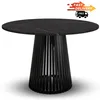 Esstisch rund Viero 75 cm Schwarz Marmor – moderner Produktbild-Vorschau 1