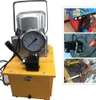 A collage of images showing a hydraulic pump and its applications. Podgląd zdjęcia produktu