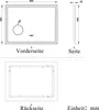 AICA LED Badspiegel 120x70cm mit Beschlagfrei Uhr Produktbild-Vorschau 8