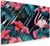 Küchenrückwand Spritzschutz Glas mit Motiv Flamingo Produktbild-Vorschau 1