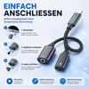 USB-C auf 3,5 mm Klinke Adapter 2-in-1 – AUX Audio & USB-C Produktbild-Vorschau 3
