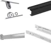 A collage of different hardware components, likely for furniture assembly. Produktbild-Vorschau
