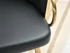 Chaise de salle à manger CERYS - noyer / noir / or Voir les images du produit 13
