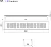 Aluminium Lüftungsgitter 80x480mm Silber Stebblech gerade Produktbild-Vorschau 5