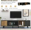 MODFU Elegante TV-kast met houtdecor en draaiende glazen Productafbeelding-voorbeeld 12