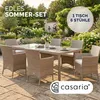 CASARIA® Polyrattan Gartenmöbel Set 7teilig Stühle Produktbild-Vorschau 9