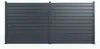 VANO 4 m H. 180 cm Grauer Lamellenzaun aus Aluminium Produktbild-Vorschau 3